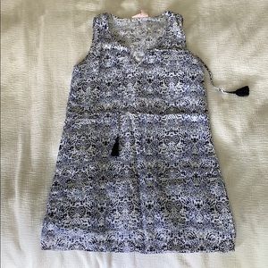 100% Linen sundress with tassels